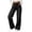 Black-a, variant on Women's High Waist Wide Leg Jeans, Cuffed Hem Denim Pants for Casual Wear, Women's Dark Blue, Sizes S-2XL