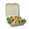 thumbnail image 2 of Plant Plate Compostable Togo Clamshell Food Containers, 8x8 Inch, 100 Count, 2 of 8