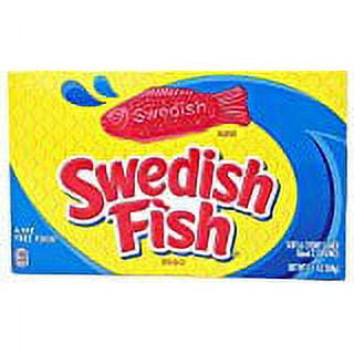 Swedish Fish Red Soft and Chewy Candy Theater Size Box (Pack of 10)