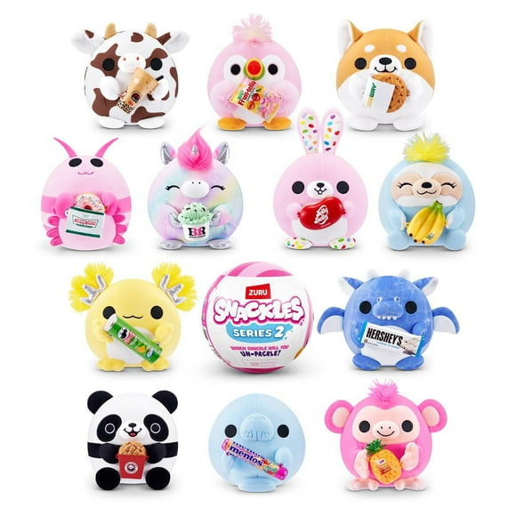 Snackles Series 2 5-inch Snackle by ZURU Cuddly Squishy Comfort 5-inch Plush with Licensed Snack Brand Accessory