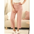 thumbnail image 5 of INSPIRE CHIC Women's Wide Leg Drawstring Comfy Yoga Pants Lounge Pajamas Pants M Light Pink, 5 of 6