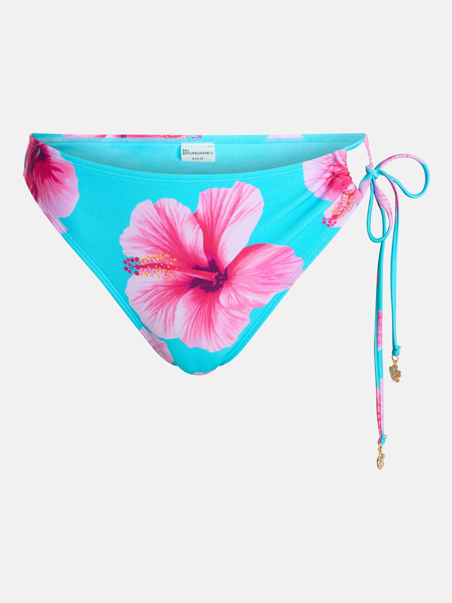 No Boundaries Mid Waist Bikini Bottoms, Women's XXS-XXL
