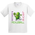 thumbnail image 3 of Inktastic Funny Peace Love Pickleball Youth T-Shirt, 3 of 5