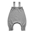 thumbnail image 3 of Zhuashum Girls Onesies 0-3 Months Solid Color Crewneck Long Sleeve Romper Soft Daily Jumpsuit Fashion Comfortable Wear Grey, 3 of 5