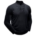 thumbnail image 2 of Betivan Men's Solid Color Bag Collar Outdoor Sports Base Shirt Long Sleeved T-shirt Top Mens Casual Outerwear Warm Fall Winter Clothing, 2 of 7