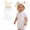 White-1, variant on Easter Outfits For Infant Boys Onesies Cute Easter Bunny Costume Long Sleeves First Easter Boys Pajamas Size 0-3 Months