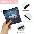thumbnail image 7 of SEANATIVE Galaxy Koala Sanitary Napkin Storage Bag for Girls Sanitary Pads Pouches with Zipper Lightweight Period Bag for Women 2 Piece Easy to Clean Period Gifts for Girls, 7 of 7