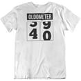 thumbnail image 1 of 40th Birthday or Anniversary Vintage Oldometer T-Shirt Gifts for Men & Women White, 1 of 7