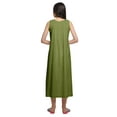 thumbnail image 3 of Moomaya Robe de Nuit Évasée en Coton Unie pour Femmes, 3 of 6