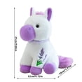 thumbnail image 4 of Colorful Sitting Pony Plush Toy Adorable Stuffed Horse Doll for Home Decor & Companionship Gift, 4 of 5