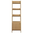 thumbnail image 4 of Bookcase Book Shelf Rack, Brown Oak, Wood, Living Kitchen Cafe Bistro Hospitality Restaurant, Modern Contemporary HB33445, 4 of 7