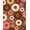 Brown, Pattern 2, variant on ODIKA 2x3 Machine Washable Non-Slip Area Rug, Glazed Dessert Sprinkled Tasty Bites Assortment High Traffic Rug, Pink, 459494