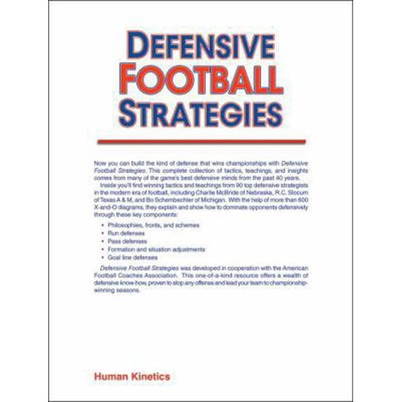 Pre-Owned Defensive Football Strategies (Paperback) 0736001425 9780736001427