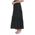thumbnail image 6 of EFINNY Women's Cutout Polka Dot Long Skirt Dress Elastic Waist Long Length Skirts, 6 of 7