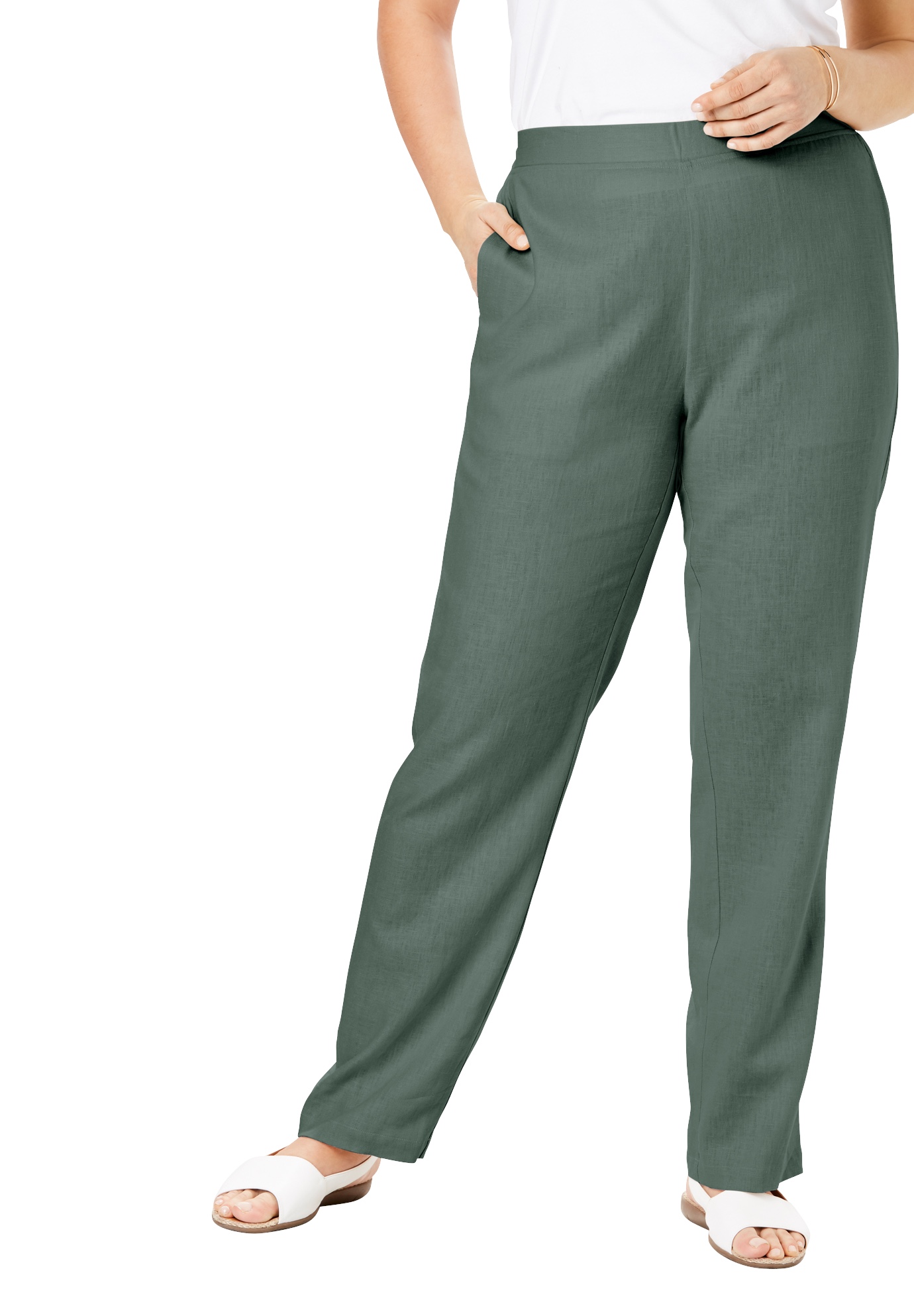 plus size tall linen pants