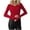 Red Boutique Tops, variant on Aobny V-Neck Women Winter Clothes Black Ribbed Cotton Long Sleeve Tops Summer Tops for Women 2025,L