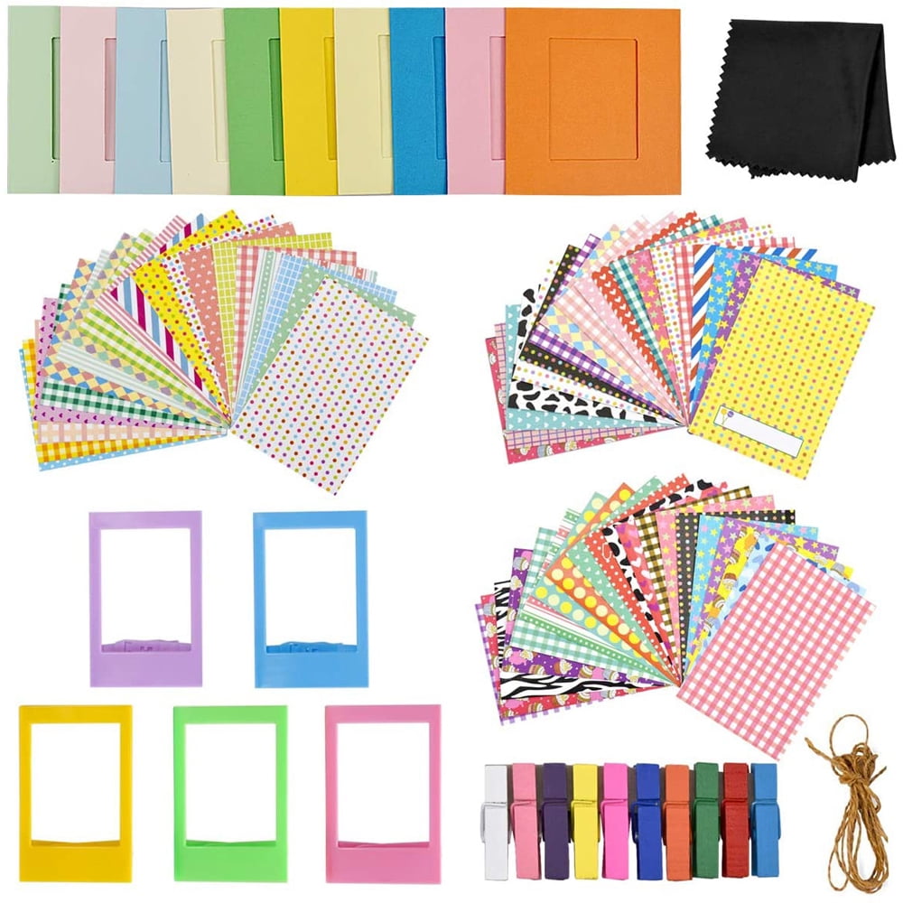 Fujifilm Instax Mini Zubehör Set - Fotoalbum, Rahmen & Sticker Für Mini 9/11/12/70/90