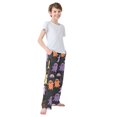 thumbnail image 3 of FORMRS Boys Pajama Pants with Pockets Size 13-14Y Kids Lounge Sleep Bottoms, Yellow Halloween Ghosts, 3 of 8