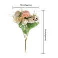 thumbnail image 6 of Mightlink Artificial Mixed Flower Realistic Pan Weaving Tea Rose Chrysanthemum Silk Fake Bouquet for Wedding, 6 of 7