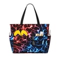 thumbnail image 1 of Disketp Red And Blue Lightning Bolsa de Playa de Gran Capacidad, Bolso Impermeable y a Prueba de Arena para Mujer, Ideal para Playa, Piscina y Natación, 1 of 7