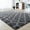 Dark Gray/White, variant on Junovo Shaggy Soft Rugs Bedroom Living Room Flully Carpet Home Decor Rug,5'x8',Dark Gray/White