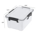 thumbnail image 2 of Minekkyes 6 Pack 10 L Stackable Storage Bin with Latching Lid and Tight Seal, Airtight Storage Container Boxes for Dry Food, Keep Fresh, 2 of 6