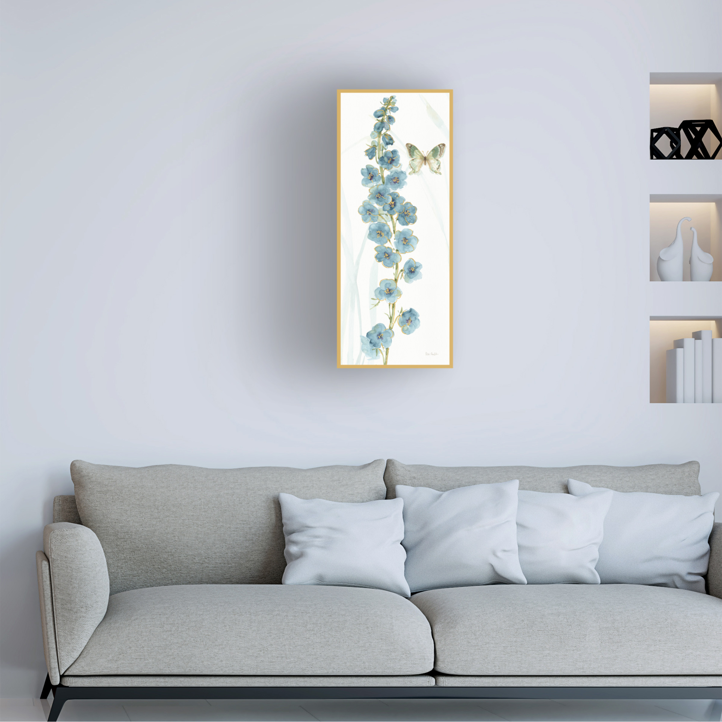 Trademark Fine Art 'Rainbow Seeds Flowers VI Butterfly' Canvas Art by Lisa Audit