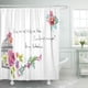 thumbnail image 1 of ABPHQTO Coloridas flores de acuarela para guardar la fecha con jaula retro Día de San Valentín verde Cortinas de ducha de baño impermeables Set 165x180 cm ABPHQTO PKNMT66x72Shower-10921, 1 of 2