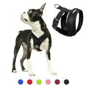 Gooby Dog Harness - Black, Large - Comfort X Head-in Small Dog Harness with Patented Choke-Free X Frame - Perfect on the Go Dog Harness for Medium Dogs No Pull or Small Dogs for Indoor and Outdoor Use
