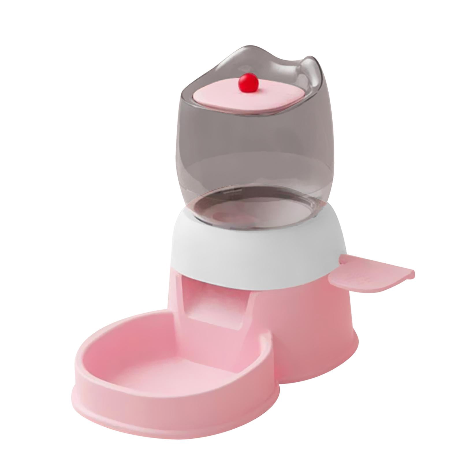 Bvdfgk Automatic Pet Feeder 2L Dispenser Cat Food Water Dispenser for Dog Puppy Cat pink