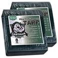thumbnail image 1 of Tarp CARTMAN, impermeable, verde, 10 x 12 pies, 8 mil de grosor, paquete de 2, 1 of 6