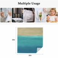 thumbnail image 5 of Teal Blue Ombre Cloth Napkins, Modern Abstract Gradient Art Washable and Reusable Dinner Napkins Set of 6, Table Napkin for Kitchen Party Birthday Wedding Hotel Housewarming 20"x20", 5 of 9