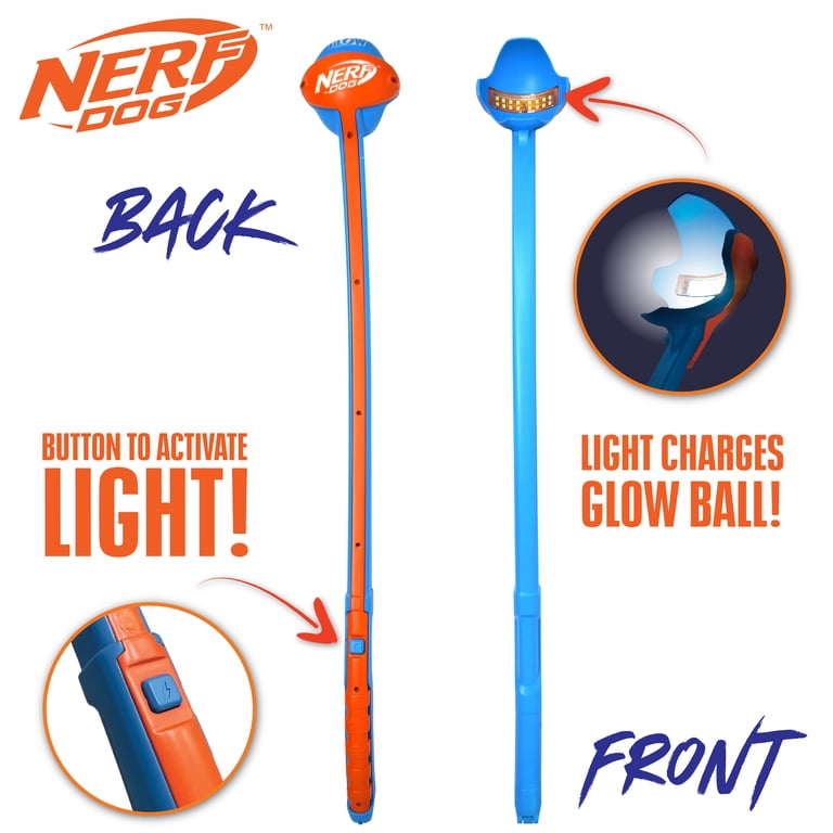 Nerf Dog AirStrike Glow Ball Launcher, Light-Up Ball photo 7