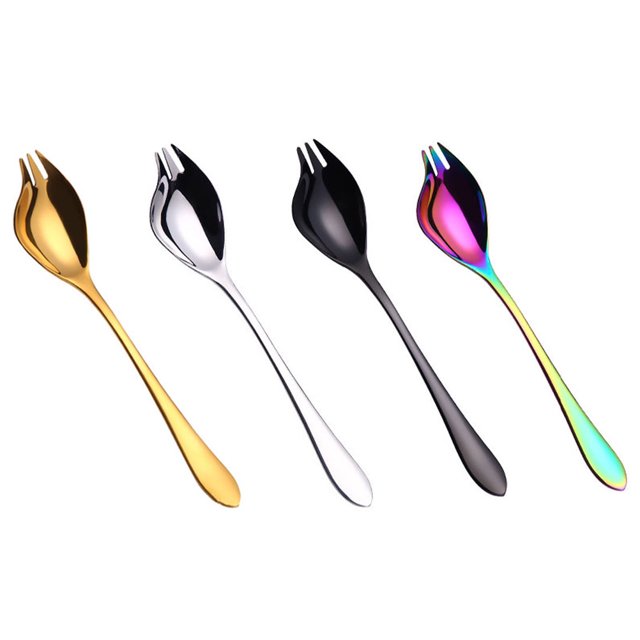 4Pcs Stainless Steel Salad Spoons Salad Servers Salad Serving Utensils Spoon