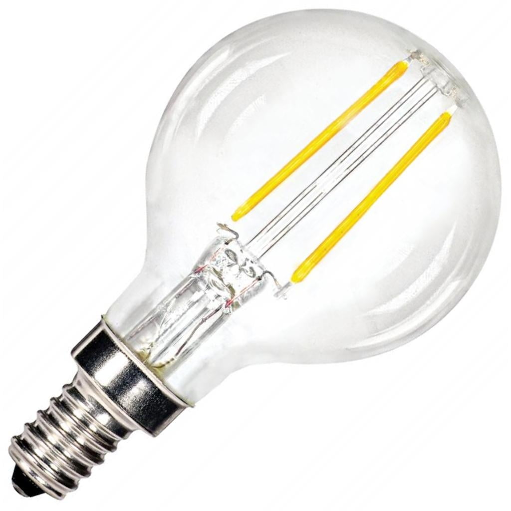 Satco 12100 5.5W G16 LED Clear Candelabra base 3000K 500 Lumens 120V