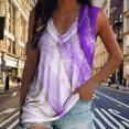 thumbnail image 4 of Tops Gibobby Mujeres moda sin mangas cuello en V entrenamiento impreso Casual atlético, 4 of 5