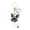 Black, variant on Flower Fairy Keychain Rhinestone Butterfly Wings Fairy Charm Cute Sparkly Keychain Bag Charm Gift for Women Girls