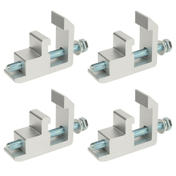 Truck Cap Topper Track System Clamp, Simple Installation 4 Sets Truck Cap Topper Track Mounting Clamp Rust Proof for Tacoma