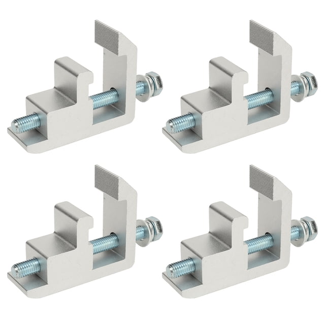 Truck Cap Topper Track Mounting Clamp, 4 Sets Secure Grip Simple Installation P-AC-04N Truck Cap Topper Track System Clamp for Tacoma