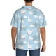thumbnail image 3 of Fotbe Cute Goose On A Blue Sky Camisa Estampada de Manga Corta para Hombre, Casual de Verano, Estilo Playero, Sin Arrugas-Small, 3 of 5