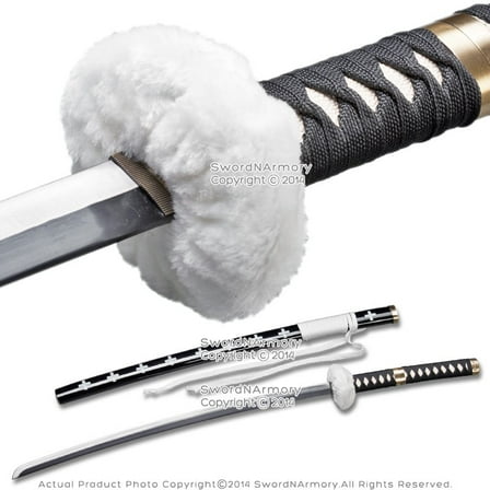 Munetoshi 38" Anime Fantasy Samurai Katana Sword Cosplay Costume Video Game Fuzzy Guard