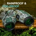 thumbnail image 6 of QUNSE 10x50 Binoculars for Adults with Range Finder and Compass, Suitable for Hunting, Bird Watching and Traveling (Camouflage), 6 of 7