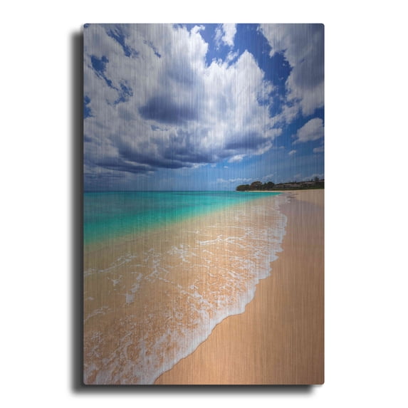 Luxe Metal Art 'A Perfect Day' by Lizzy Davis, Metal Wall Art, 16"x24"