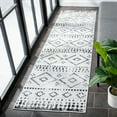 thumbnail image 3 of SAFAVIEH Montage Elijah Geometric Indoor/Outdoor Area Rug, Grey/Ivory, 6'7" x 6'7" Round, 3 of 10