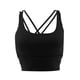 thumbnail image 2 of acolchado sin costuras para mujer Ropa interior de mujer de yoga de ocio Negro Colcomx Sujetador deportivo acolchado de tiras, 2 of 8