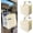 2Pcs-Beige, variant on Noaman Upgraded Car Seat Organizer with 2.14Gal Trash Can & Storage Pockets - Premium PU Leather, Foldable Backseat Hanging Bag for Cars, SUVs, Trucks (Black)