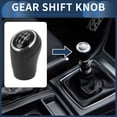 thumbnail image 2 of Unique Bargains 5 Speed Manual Gear Shift Knob, Front Automotive Gearbox Stick Shifter Lever Knob for Suzuki SX4 S-Cross 2016-2021 Plastic Black, 1 Pc, 2 of 6