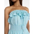 thumbnail image 4 of No Boundaries Strapless Ruffle Romper, Women's XXS-XXL, 4 of 5