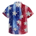 thumbnail image 4 of dmqupv Toddler Boy 4th of July USA Flag T Shirt Patriotic American Theme Independence Day Short Sleeve Tee Tops Blue,13-14 Years, 4 of 4