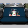 thumbnail image 3 of Psesaysky Merry Christmas Rear Bench Seat Covers with Snowman Pattern, Waterproof Stretch Protectors for SUV Truck Auto Interior, 2 Pack, 3 of 4